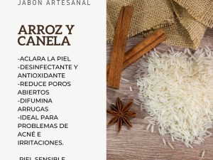 Jabón Artesanal de Arroz y Canela