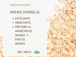 Jabón Artesanal de Avena y Vainilla